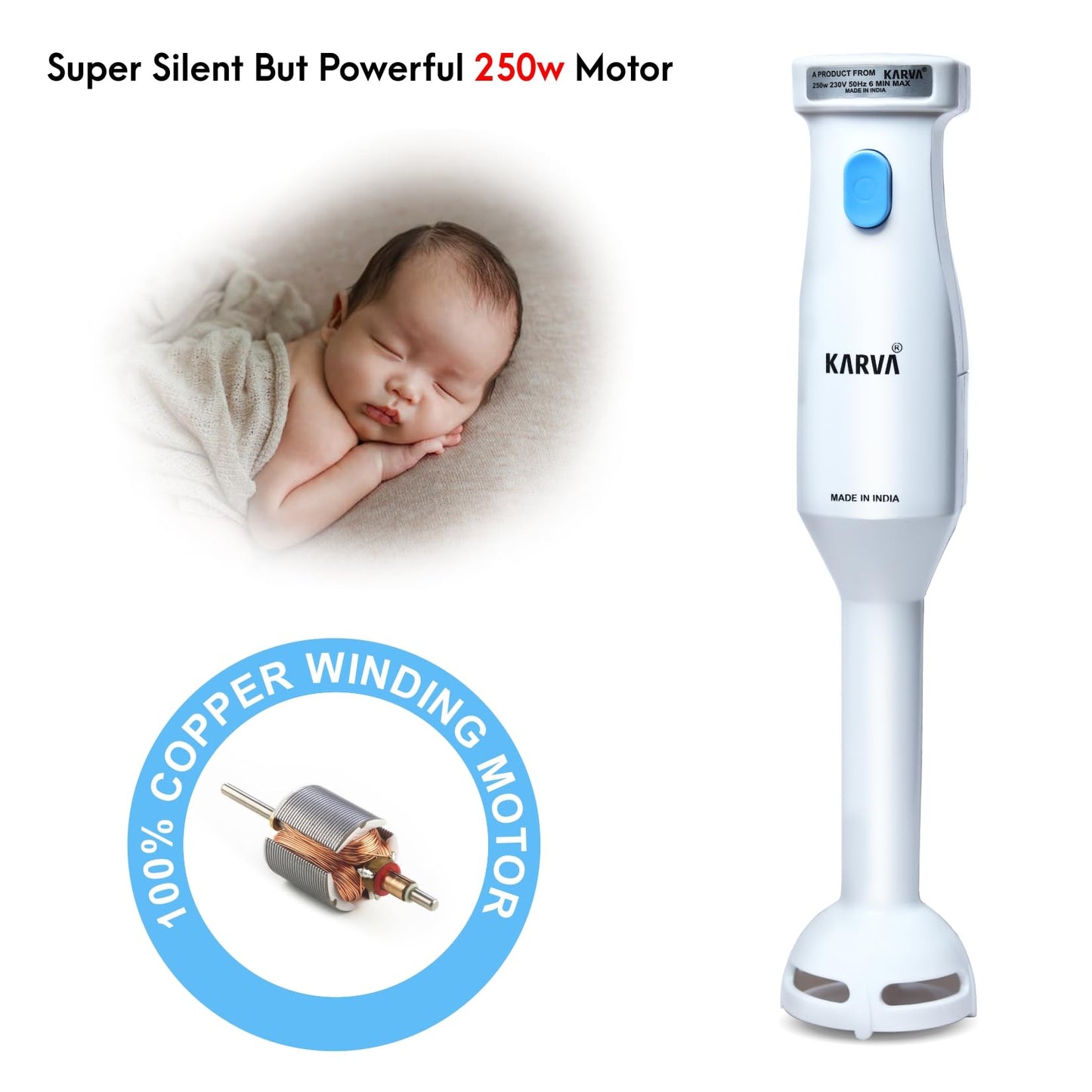 KARVA HAND BLENDER 250 WATT